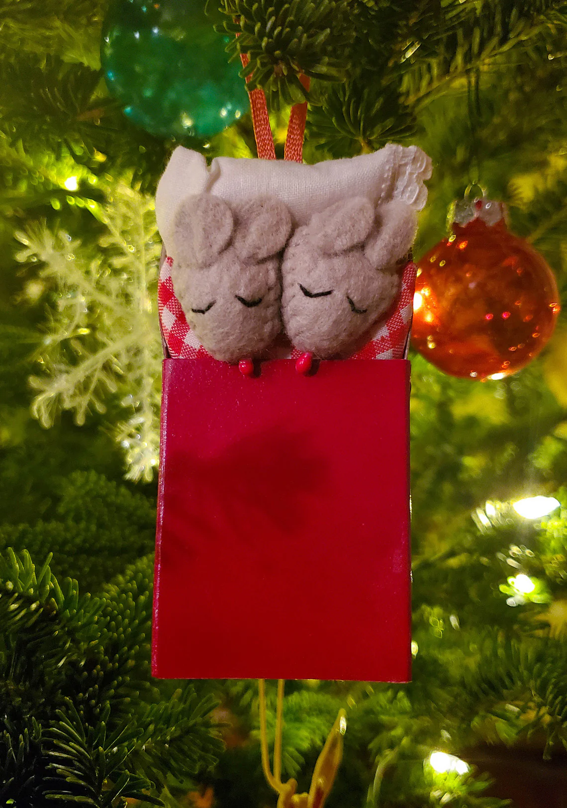 Sleeping Mice Ornament - Image 2
